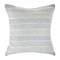 Laddha Home Designs 18" Blue and White Striped Arrow Pattern Square Throw Pillow